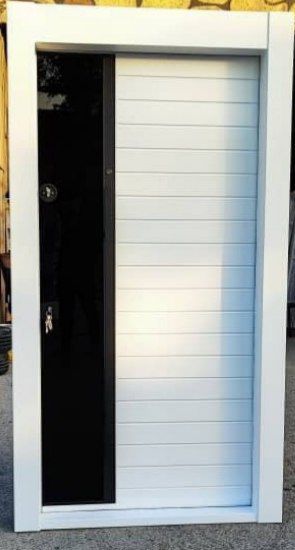 درب ضدسرقت سفید شیشه قفل ترک ضددیلم 