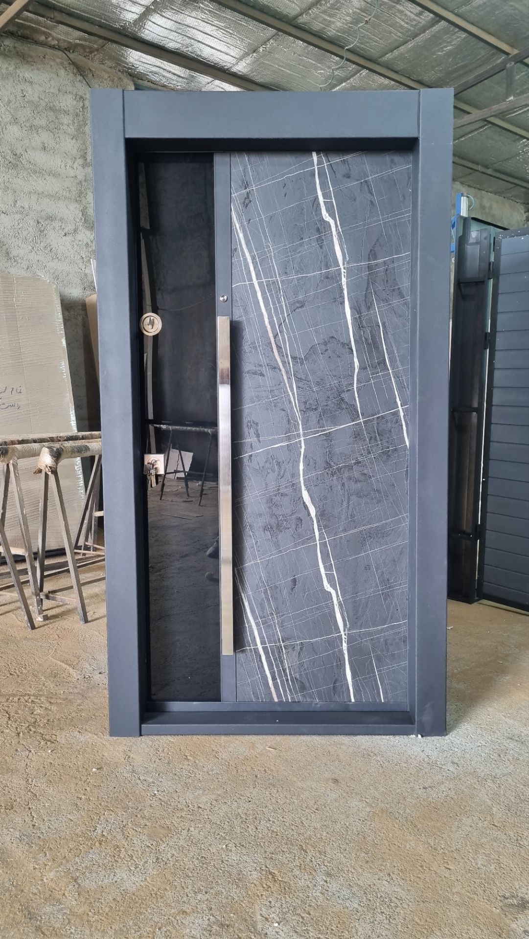 درب ضدسرقت سنگ مصنوعی میکروسمنت قفل ترک ضددیلم 