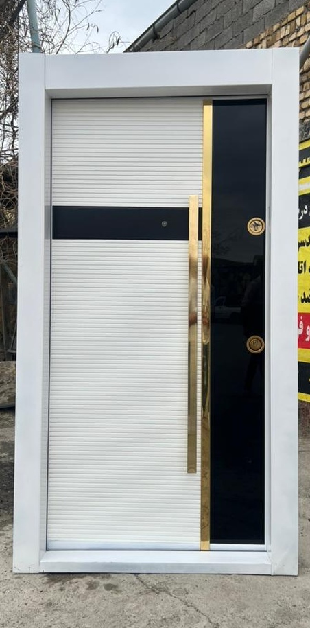 درب ضدسرقت ورتی گلس سفید قفل ترک ضددیلم 